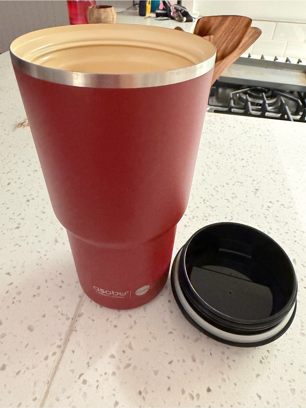 Red Insulated Travel Tumbler - Leak-Resistant Thermal Mug